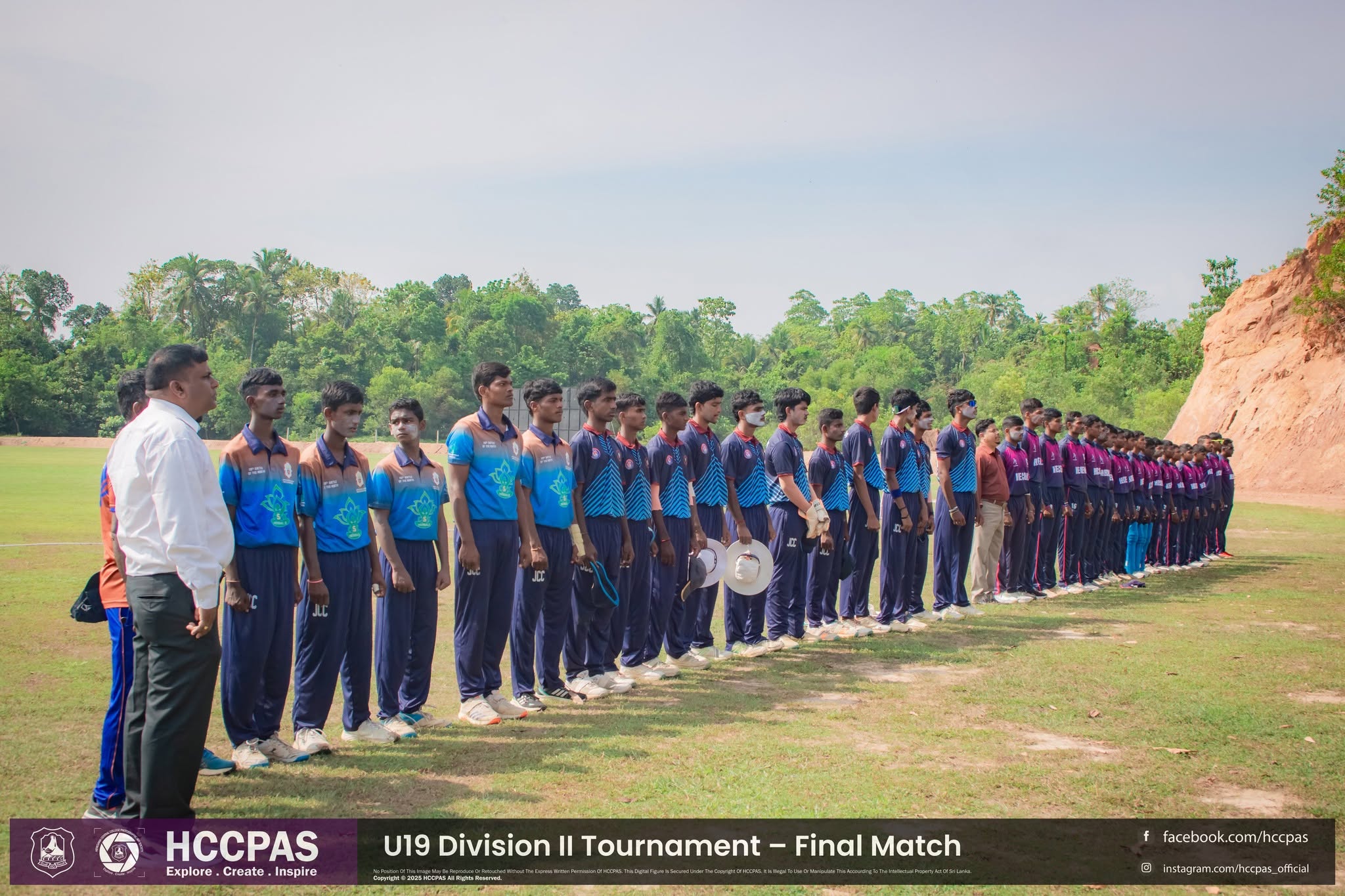 Final: Henegama Central College vs Jaffna Central College match action at DHH Turf Cricket Grounds Negombo — photo 1