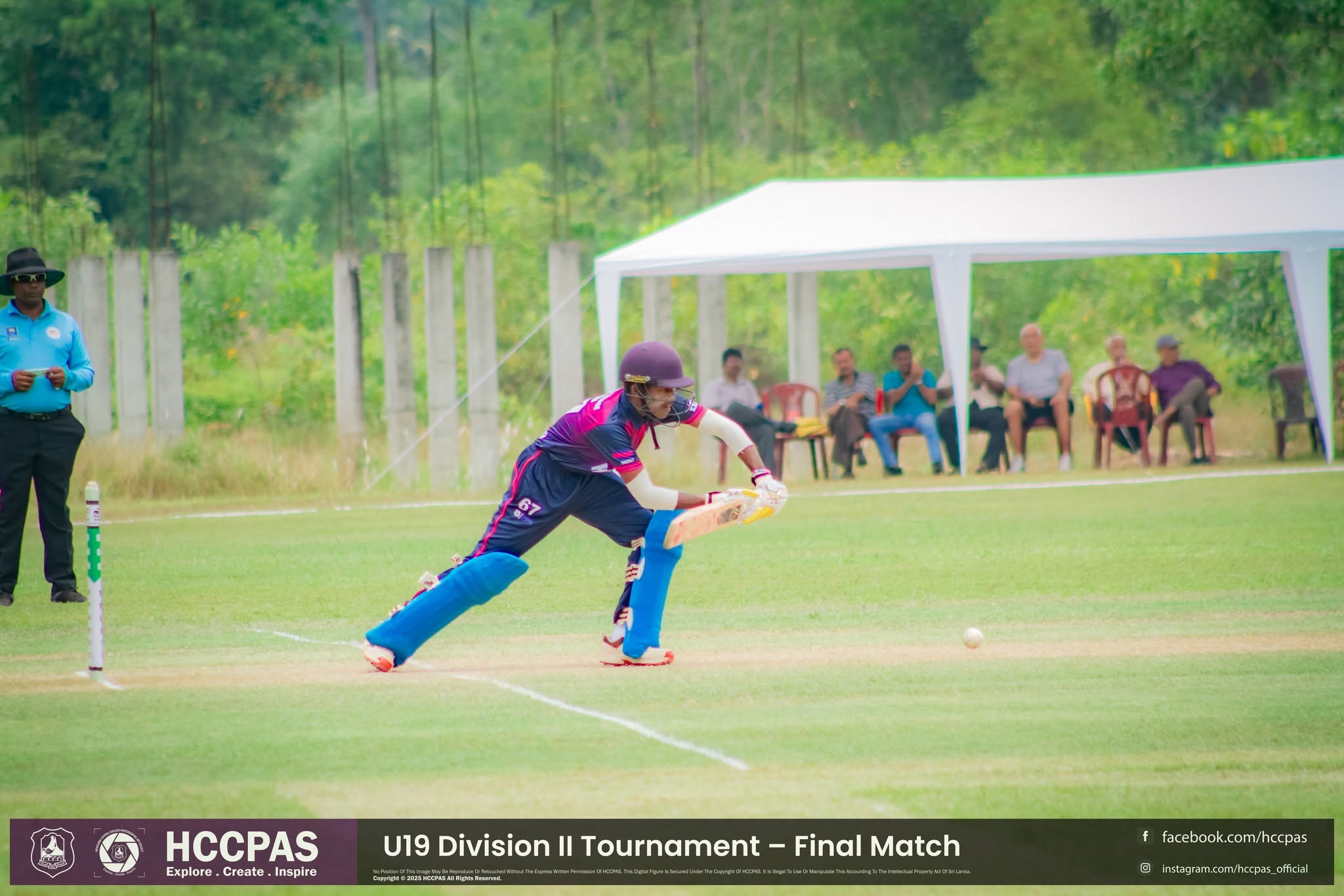 Final: Henegama Central College vs Jaffna Central College match action at DHH Turf Cricket Grounds Negombo — photo 3